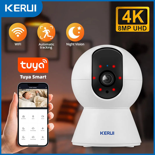 Camera Indoor Wireless Home Security AI Human Detect CCTV Surveillance Camera Auto Tracking